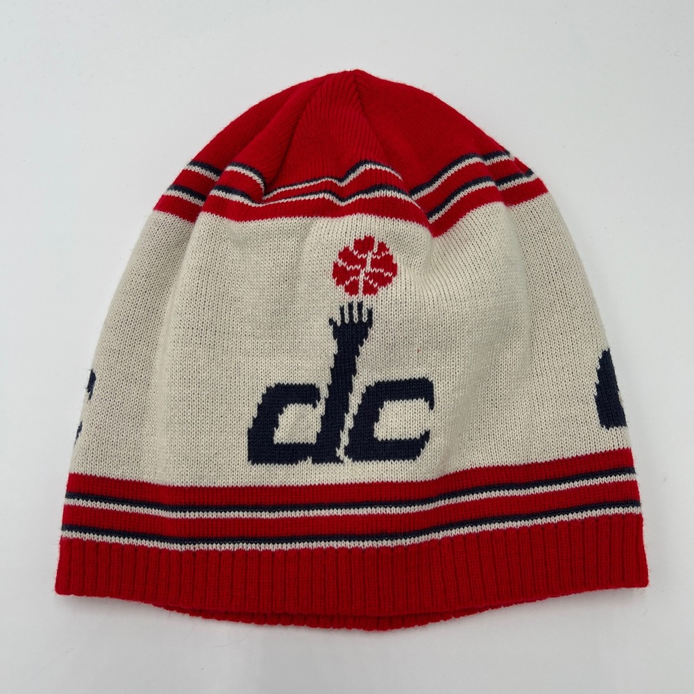 Adidas Washington Wizards DC Beanie Hat One Size Fits All Acrylic Red